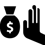 Reject Offer Refuse Reject Money Decline Offer SVG Icon